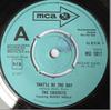 Пластинка 7 дюймов CRICKETS - That'll Be The Day / Oh Boy MU1017PROMO MCA Records 1968 Великобритания Поп Б/у