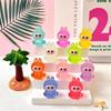 5/10Pcs/Bag Cute Luminous 3D Labubu Figurine Model Miniature Car Ornaments Home Desktop Diy Decoration Resin Crafts Holiday Gift