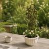 Stainless Steel Plant Support Pile Girl Shaped Anti Lodging Stakes  Indoor Outdoor Garden