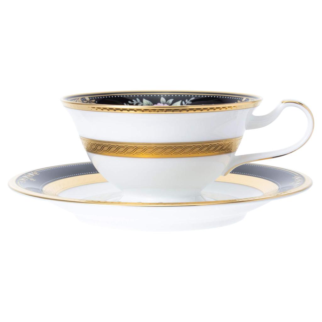 Noritake Cup Saucer 220cc Evening Majesty 2 Bone China & (Pair Set) (Coffee Tea) P59587/4818-1