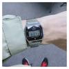 Casio Серия YOUTH - маленькие металлические квадраты, маленькие квадраты, маленькие серебряные самородки, классический ретро водонепроницаемый, кварцевый механизм, нержавеющая сталь A159WAD-1