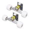 2PCS   Trucks Set with 4 Wheels Aluminum Alloy 5 Inch Shock Absorption  board Truck for Replacement