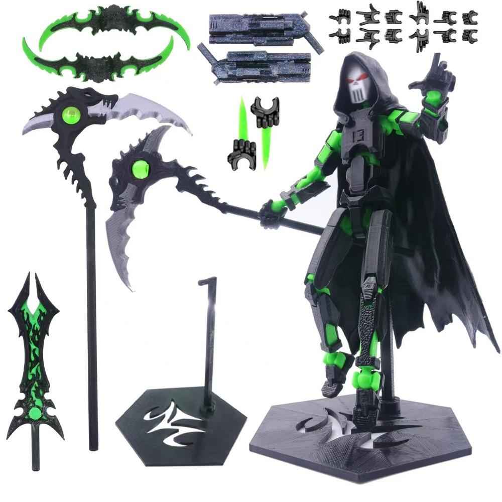 3D-печатная фигурка Смерти/Мечника 13 Action Figures Многосуставная Подвижная Lucky 13 Action Figure Nova 13 Action Figure в подарок