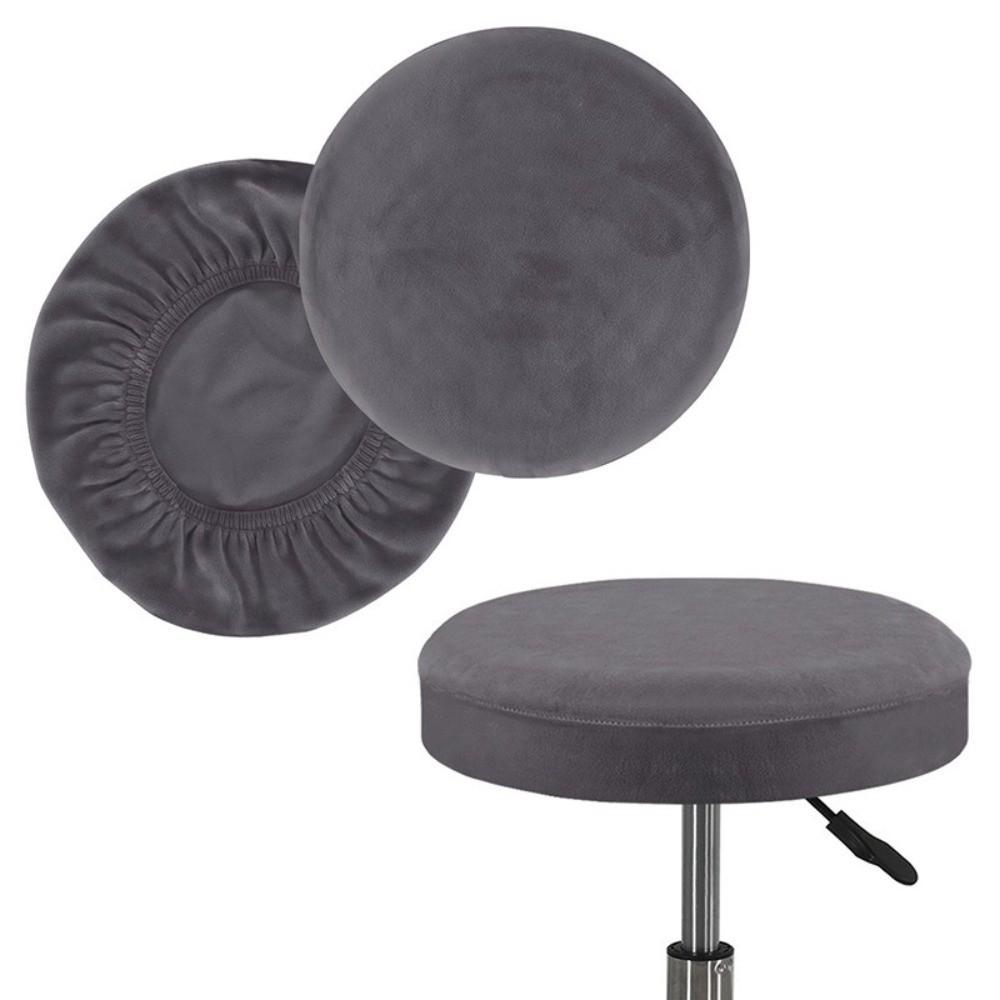 Velvet Round Chair Cover Elastic Seat Chair Slipcover New Stool Cushion Cover