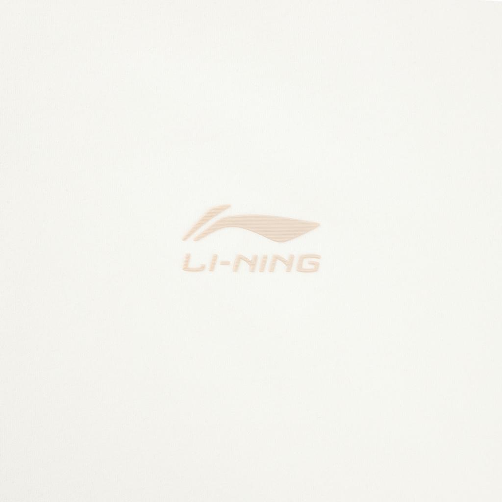 Li Ning Glory Series Спортивная Мода Универсальная Повседневная Дышащая Футболка-поло с Коротким Рукавом с Буквами для Мужчин Белый APLV673-1