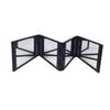 Chense Four-Way Folding Mirror for Self-Haircut, Rear-View Mirror for Back of Head, Portable Makeup Mirror, Black
