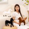 Cute Simulation Black Pony Doll Plush Toy Small White Horse Zodiac Horse Doll Children Soothing Doll
