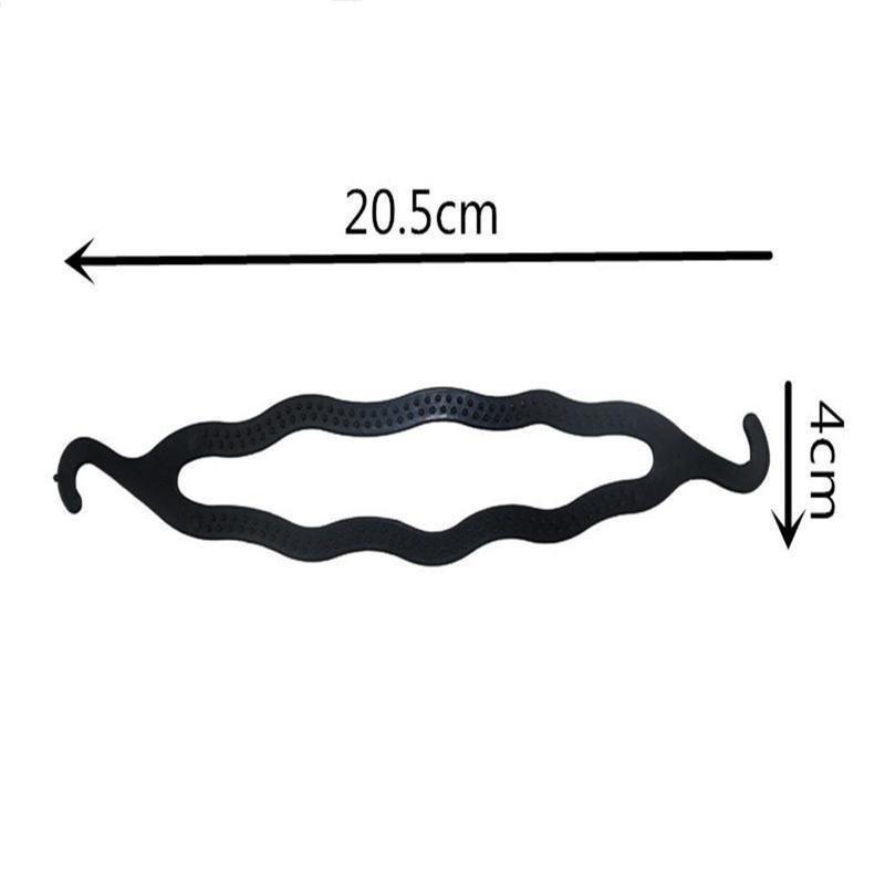 Набор из 4 шт., пластиковый волшебный хвостик, коса для волос, конский хвост, инструменты для укладки волос, клипсы