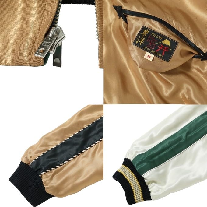 Куртка-сувенир Tailor Toyo из ацетата Сукаджан ОРЁЛ Taylor Toyo TT15542-137 ДРАКОН×ТИГР × (XXXL)