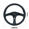 Car Modification Racing Leather Suede steering wheel, competitive sports 14 inch Mugen flat universal steering wheel