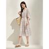 Honey Flower Skirt Jiuzi Anna Kou Romantic Holiday Style Scissors Flower Waist Dress for Women 2025 Spring New Style