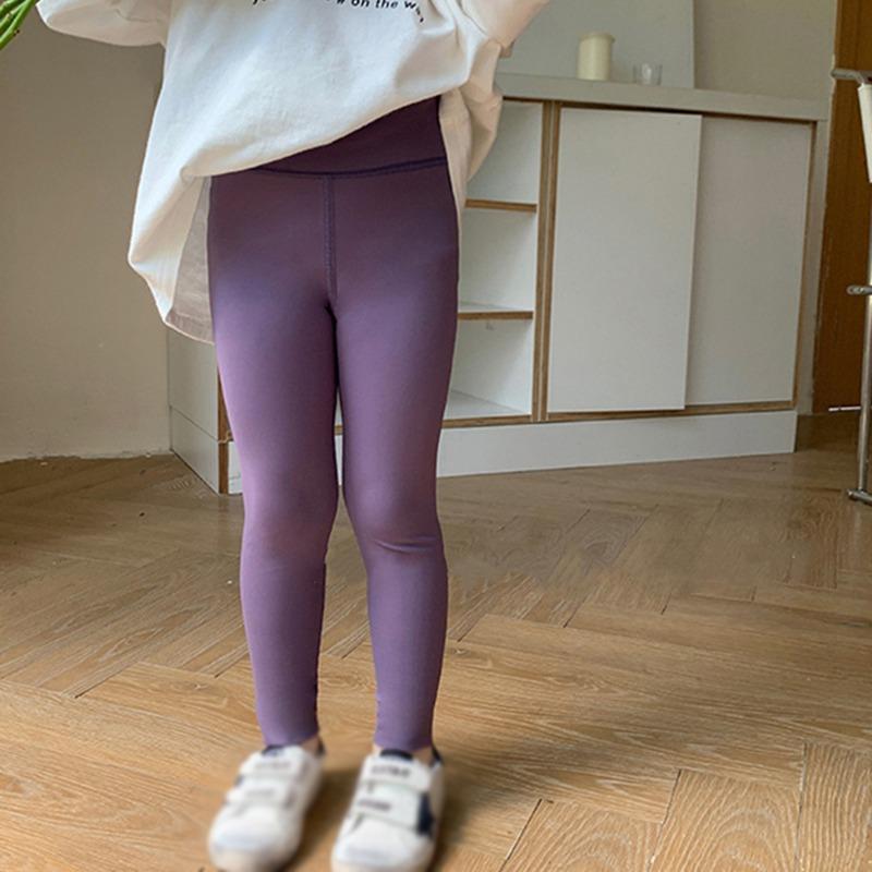 Брюки для йоги для девочек, однотонные повседневные удобные брюки, нижние брюки