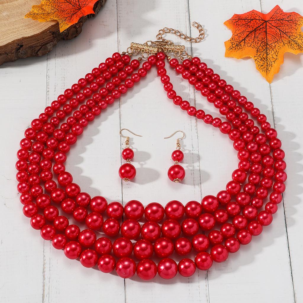 Модная личность Длинное ожерелье из бусин Цепочка для свитера