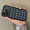 Чехол для телефона Синий с узором Глаза в форме сердца Для iPhone 17 16 Pro Max 11 13 12 14 15 8 7 Plus XS XR X 16E 17E Ударопрочный Мягкий чехол