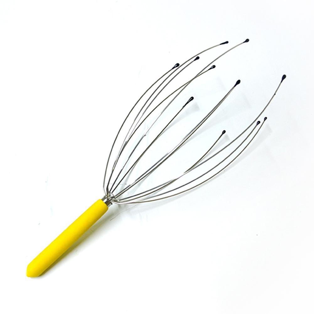 1 шт. Осьминог Голова Массажер Расслабляющий Массажер для Головы Головы Устройство Для Снятия Боли Массажер Для Тела Металл Унисекс S1X4