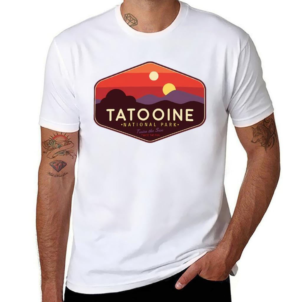 Tatooine National Park Twice The Fun Twice The Fun Tshirt Cotton Tshirt Plain For Unisex Package Tshirt