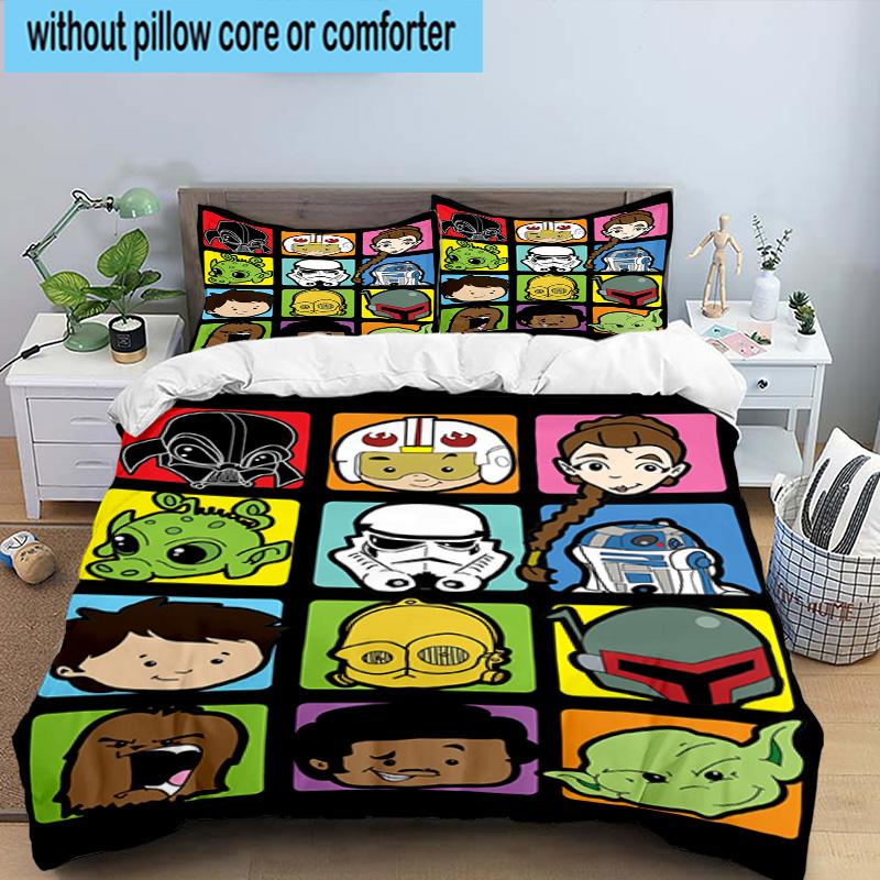 3pcs Space Wars 3pcs Bedding,Including 3pcs Duvet Cover And 2pcs Pillowcases Perfect for Christmas,Ideal for Bedroom, Dormitory