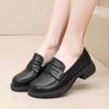 Spring 2024 New British Style Loafers with Thick Sole and Soft Slip-On, All-Match Women's Shoes.