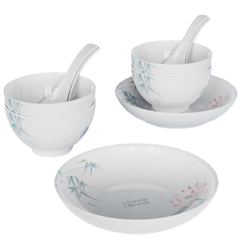 Corelle Bamboo Dew Lotus Wind 10-Piece Dinnerware Set