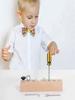 Children Montessori Educational Wooden Toys Screws and Nuts Disassembling Busy Board Kids Hand-eye Coordination Training Toy Boy