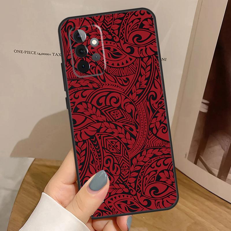 Maori Polynesian Samoan Tribal Funda For Samsung Galaxy A15 A25 A35 A55 A52 A32 A12 A14 A34 A54 A51 A71 A53 A13 A33 Case