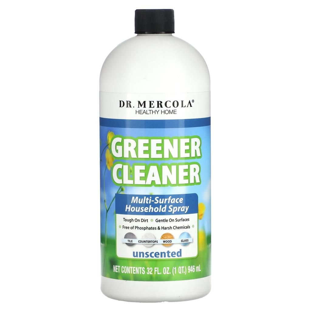 Dr. Mercola Healthy Home, Greener Cleaner, Unscented, 946Ml (32Fl Oz)