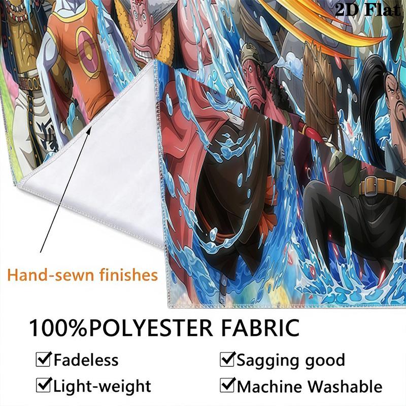 One Piece Straw Hat Pirates Adventure Tapestry Fashion Print Background Cloth Work Of Art Background Wall Hanging Cloth Soft