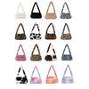 Retro Animal Pattern Underarm Bag Women Mini Plush Shoulder Handbags Purse