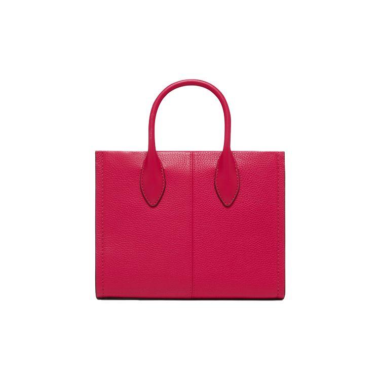 Michael Kors Кожаная сумка-тоут через плечо с принтом логотипа Mk Маленькие женские сумки Розовый 35S2G7ZC5L-936