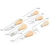 6pcs Cheese Knives Set Cheese Cutlery Steel Stainless Cheese Slicer Cutter Wood Handle Mini Cheesse Butter Knife Spatula Fork