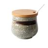 Japanese Style Oil Pot Spice Jar Kitchen Storage Container Ceramic Chili Box Salt Sugar Jar Kitchen Utensils Home Decoration New