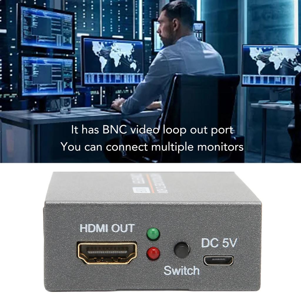 Конвертер HDMI 1080P без потерь, Plug and Play, для камеры видеонаблюдения AHD TVI CVI CVBS в HDMI-адаптер для монитора HDTV