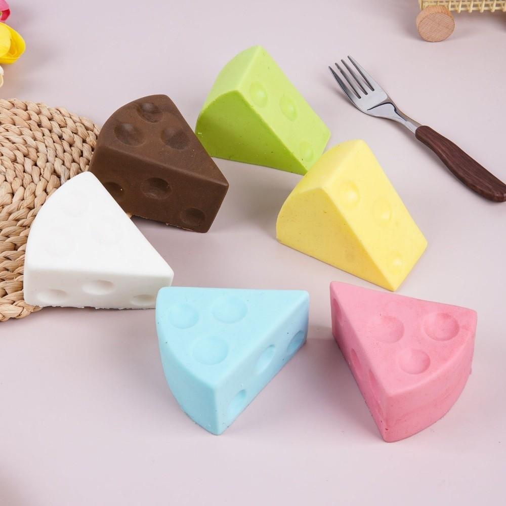 Realistic Cheese Squishy Toy Super Soft Slow Rebound Fidget Toy Cheese Pinch for Kids Adults