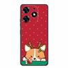 Чехол для Tecno Spark Go 2024 С Рождеством Xmas Черный Силиконовый Мягкий Задний Чехол для Tecno Spark 10 Pro 10C Pop 8 Чехол для Телефона