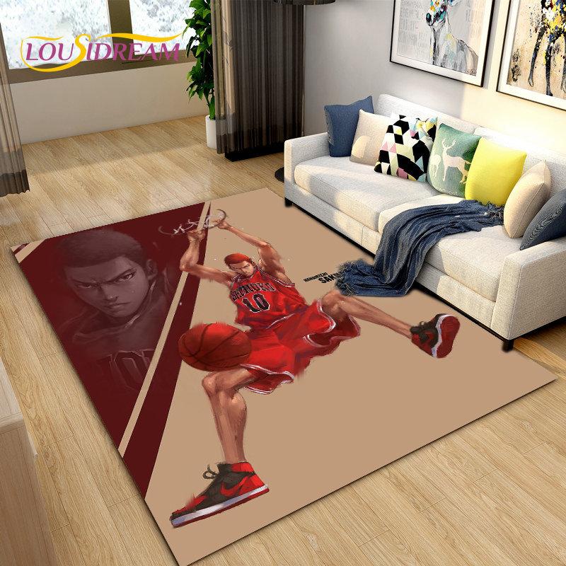 Slam Dunk Япония Аниме Мультфильм Коврик, Коврик для гостиной Спальня Диван Коврик Украшение, Дети играют Нескользящий напольный коврик
