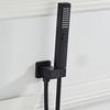 Bathroom Accessories Black Wall Stainless Steel Handheld Sprinkler Shower Mounting Black Shower&Spray 2 Function Handheld