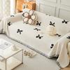 Small Bowknot Plush Sofa Towel All-Inclusive Sofa Cover Dust Cover One-Piece Living Room Sofa Cover Blanket Anti-Scratching