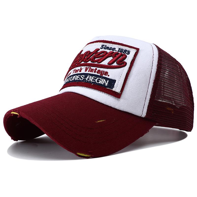 Кепка Trucker Y2K Вентилируемая Дышащая Воздух Летняя Мужская Шляпа Кепка Snapback Сетка С Мужчинами Для Кепки Бейсболка Швы Прошитый Вышитый Алфавит Новая