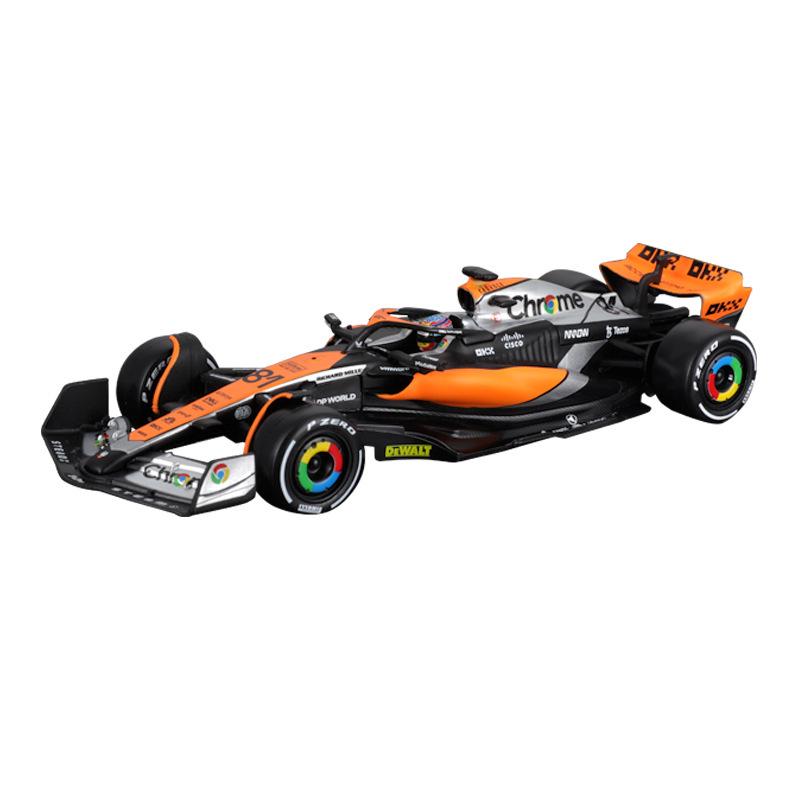 Ббураго 1:43 McLaren F1 MCL60 2023 Металлическая модель гоночного автомобиля