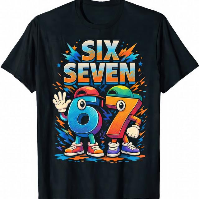 6 And 7 Funny Numbers School Math Day TShirt