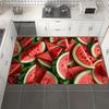 1 шт. анти-усталостные кухонные коврики, летний арбузный принт, водонепроницаемый нескользящий толстый мягкий кухонный коврик, прочный, удобный стоячий коврик для кухни