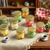 10 шт. Изысканные Мини-Стеклянные Бутылочки DIY с Золотыми Крышками Стеклянная Банка Кухонная Модель Миниатюрные Фигурки Товары для Рукоделия