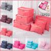 6pcs Portable Travel Suitcases Organizer Travel Bag for Women Luggage Organizer Clothes Shoes Bag Travel Organizer Storage Cubes