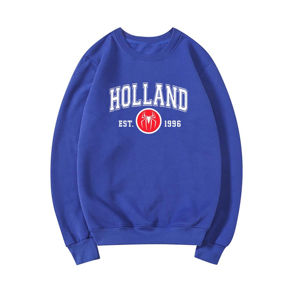 Holland Parker Est 1996 Толстовка Tom Holland Толстовка Унисекс Толстовки с круглым вырезом Пуловер с длинными рукавами Женские толстовки с рисунком