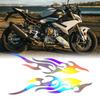 Yuemeuy Motorcycle Stickers | Flame Stickers - 2 Pack Waterproof Emblem for Suitcase Tall Box Golf Cart Bumper Boat