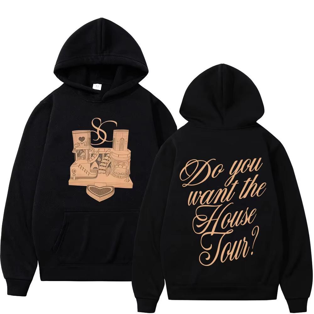 Do You Want The House Tour Sabrina Carpenter Vintage Print Hoodie Men Wome Pullover Long-sleeved Casual Fashion Sweatshirt Tops