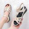 New Women's Sandals Summer Flat Bottom Soft-soled Beach Sandals Mother Shoes