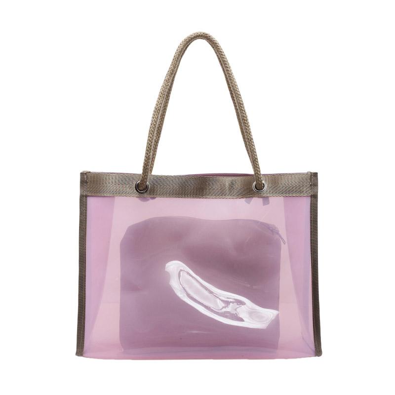 Сумка-тоут женская прозрачная сумка через плечо