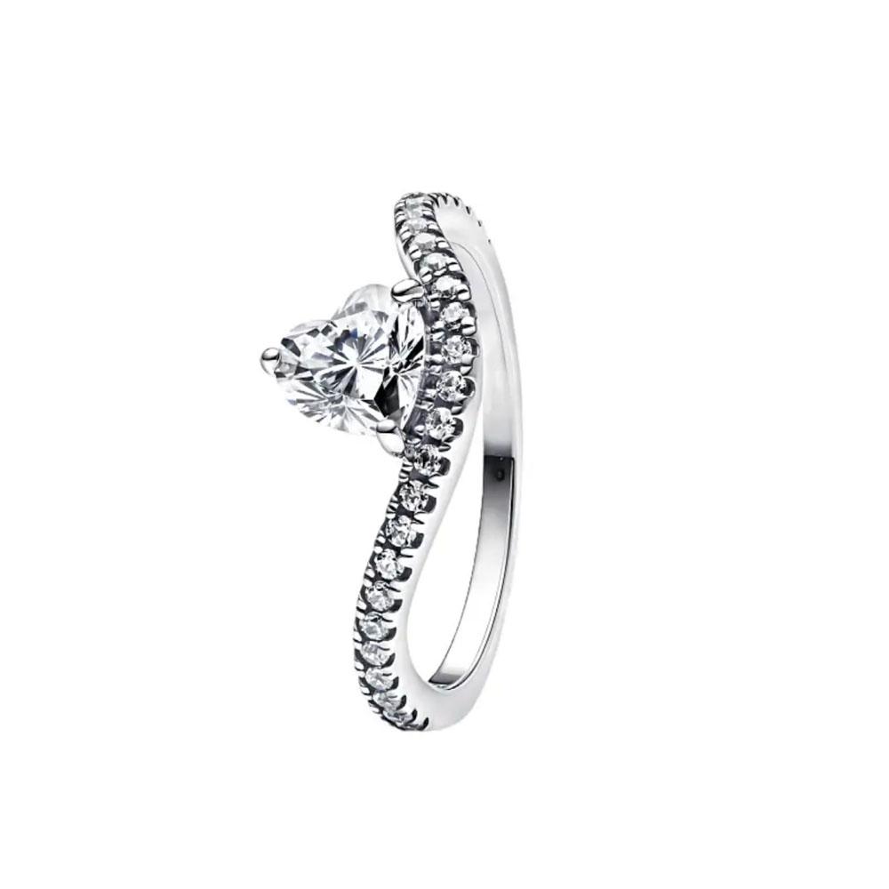 2026 New 925 Sterling Silver Ring Lover's Holiday Gift Jewelry Women Butterfly Pink Heart Golden Infinite Rings