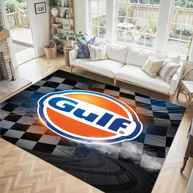 Gulf Design Crystal Velvet Carpet Cozy Non?Slip Printed Rug For Bedroom Living Room Entrance